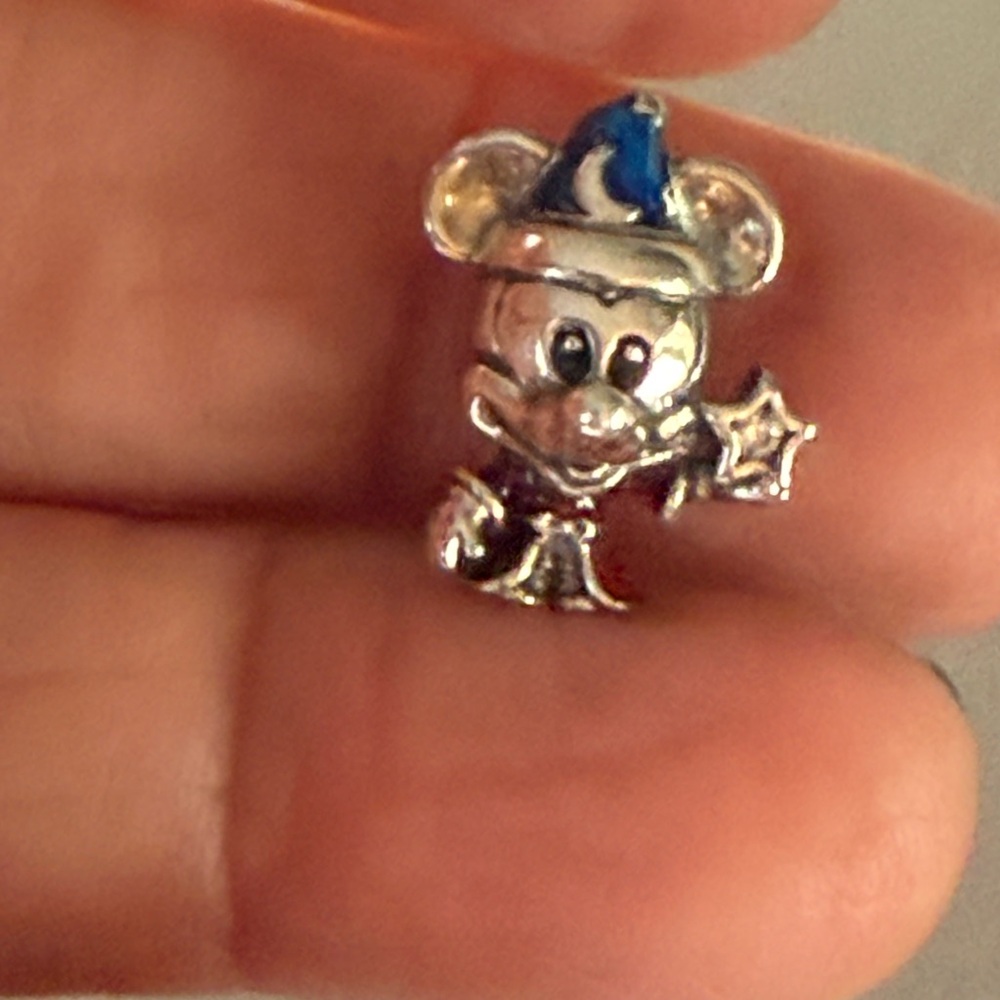 Silver Mickey Mouse Wizard Pin - image 7